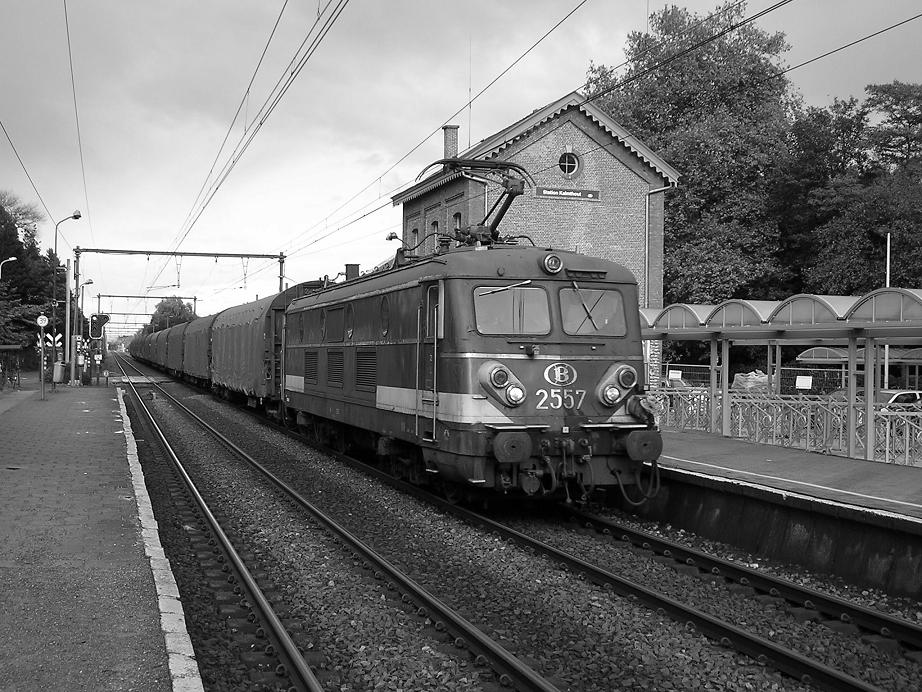 de 2557 in doorrit te station kalmthout