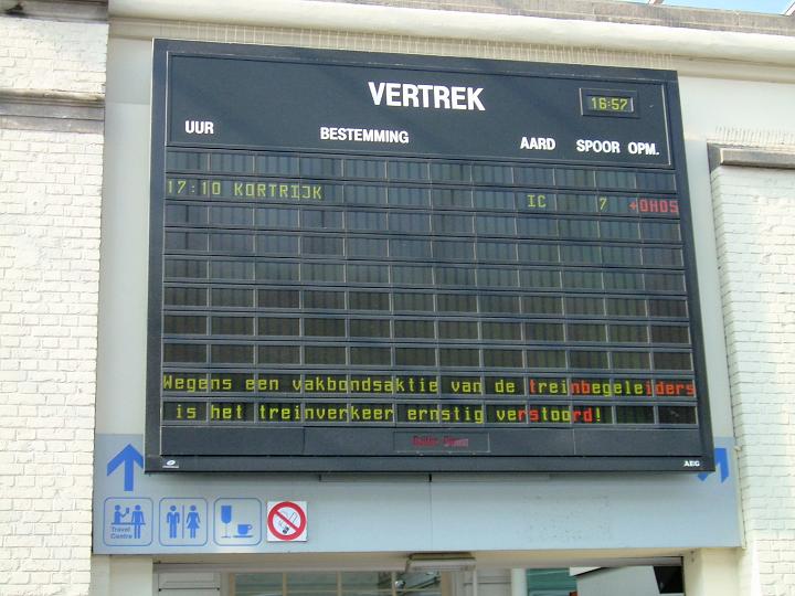 infobord te oostende om 16:58