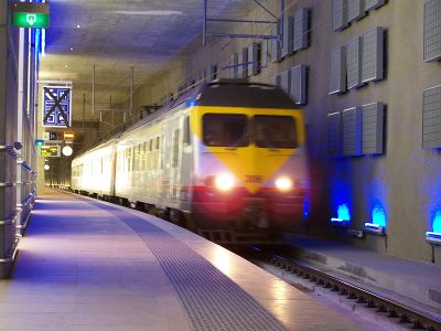 De IR trein Mechelen en Leuven