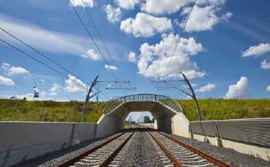Zicht op het spoor