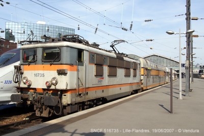 De 516735, een BB16500 &amp;quot;Danseuse&amp;quot;