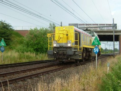 7724 rijdt naar lijn 10 (komende van Antwerpen).