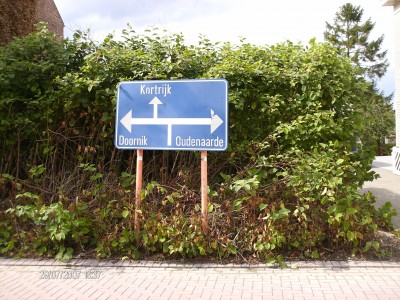 Op enkele meters van het drie-provinciepunt, te Ruien.