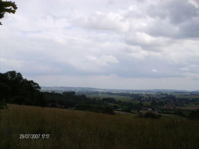 Prachtig uitzicht over de Vlaamse Ardennen...