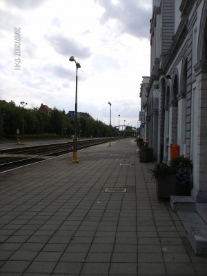 Een verlaten reizigersstationnetje...