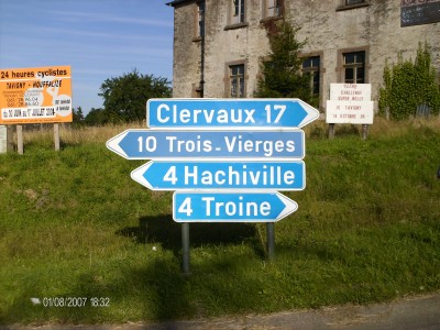 Hoewel we naar Clervaux moeten, volgen we toch richting Hachiville, aangezien dat toch de kortste weg blijkt te zijn.