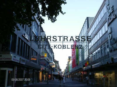 De &quot;Nieuwstraat&quot; van Koblenz.
