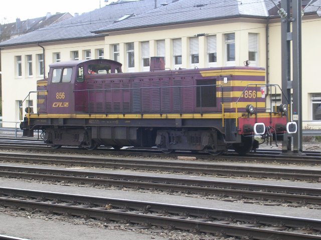 In Pétange stond dieselloc 856: