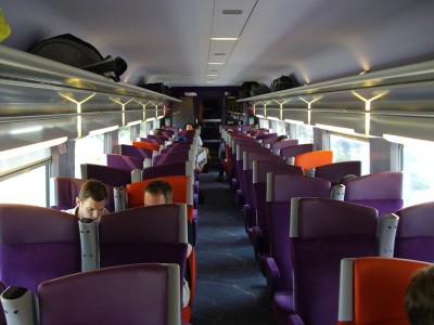 Het nieuwe interieur van de TGV's. Was al eens besproken op het forum, zal de rest van de foto's en uitleg in dat topic plaatsen.