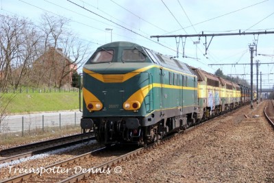 het transport van op 14-04-2013 uitgevoerd door TSP-PFT richting Schaarbeek &amp; Saint Ghislain kwam ook voorbij Heist-Op-Den-Berg Lijn16