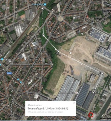 Omgeving van &quot;Thurn &amp; Taxis&quot;, met dank aan Google Maps