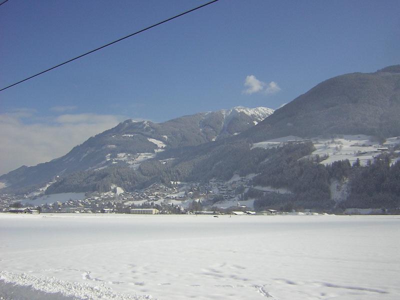 vanuit de trein richting innsbruck