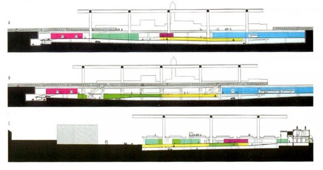 xaveer-de-geyter-gsp.jpg (105.6 KiB) 24453 keer bekeken Visie van architect Xaveer De Geyter uit 1999 over de toekomst van het station Gent-Sint-Pieters ( Copyright Xaveer De Geyter)