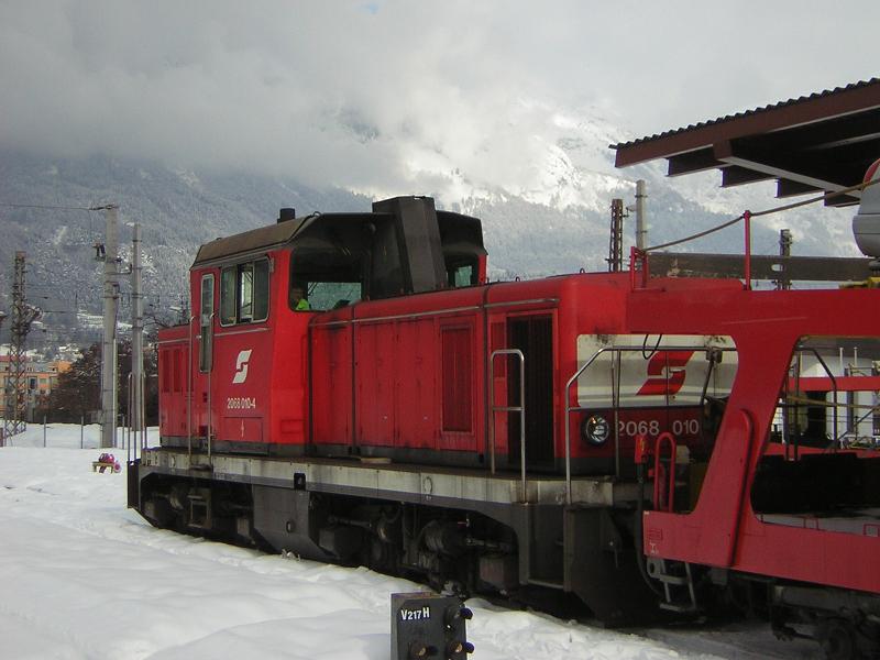 een lokale rangeerloc in innsbruck