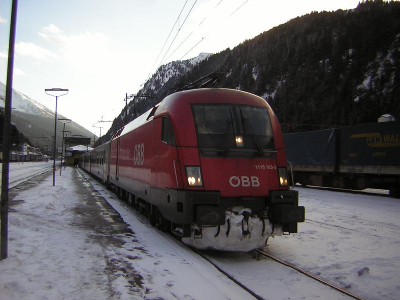 loc 1116-183-3 te brenner die ons richting innsbruck zal brengen